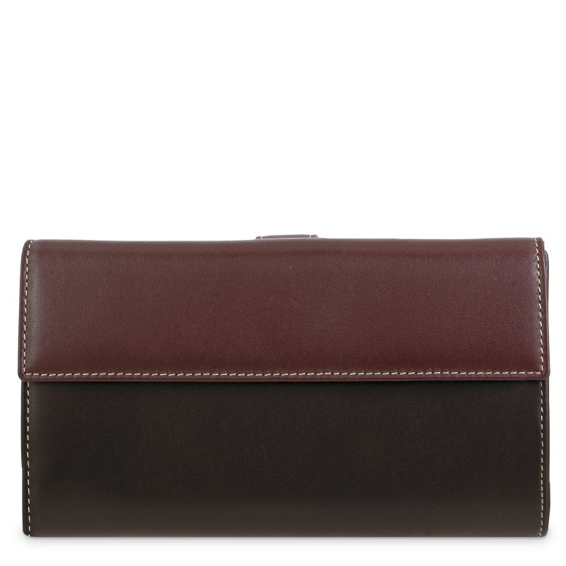 Cartera piel vacuno mujer marrón Nature