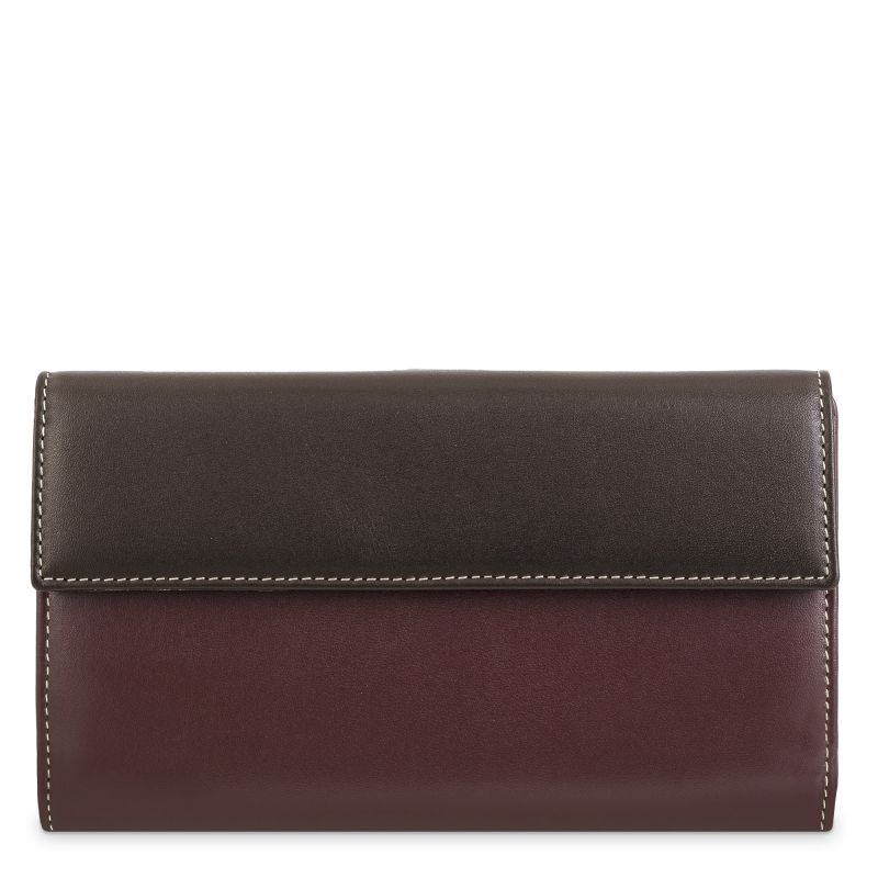 Cartera Piel vacuno mujer Burdeos Nature