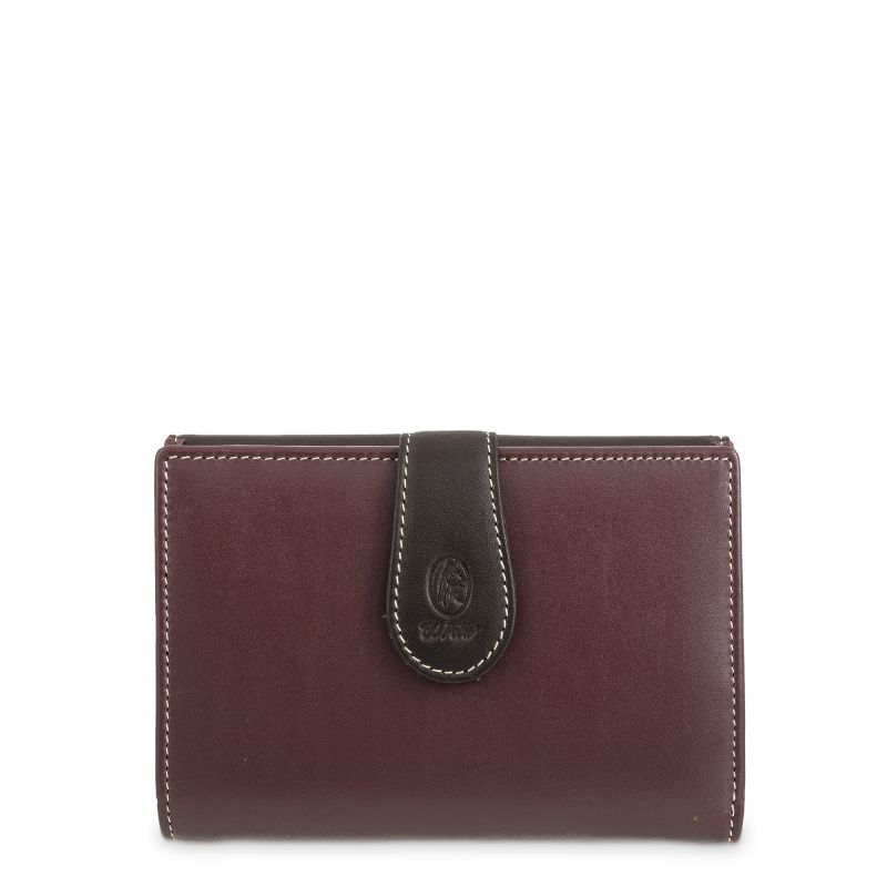 Cartera Piel Vacuno Mujer Burdeos Nature