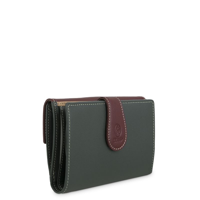 Cartera Piel Mujer Verde Nature
