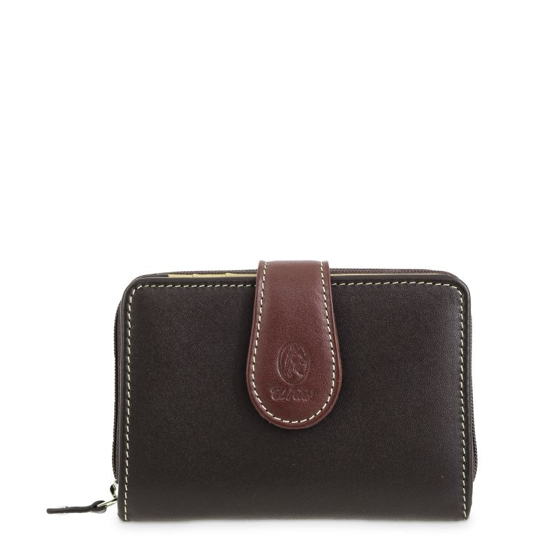 Cartera piel vacuno mujer marrón Nature