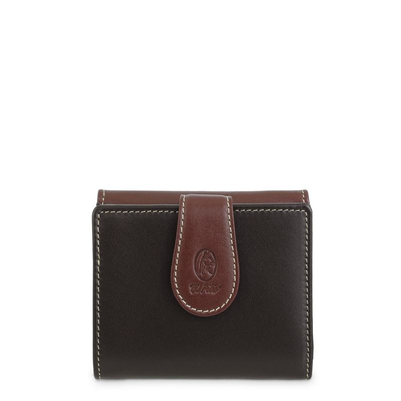 Cartera pequeña piel mujer marrón Nature