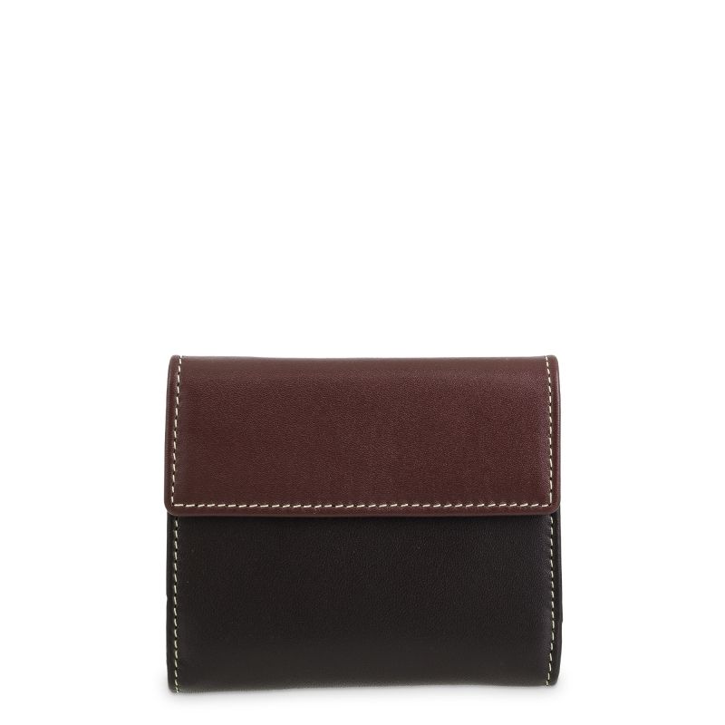 Cartera pequeña piel mujer marrón Nature