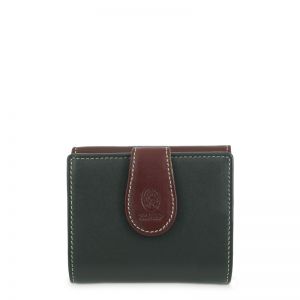 Cartera pequeña piel vacuno mujer verde Nature
