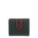 Cartera pequeña piel vacuno mujer verde Nature