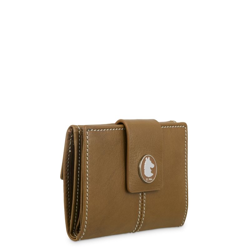 Cartera pequeña Piel vacuno Mujer Cuero NEW ORIGEN