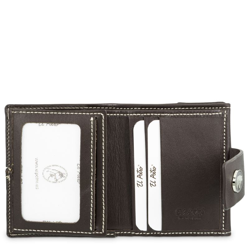 Cartera pequeña Piel vacuno Mujer Marrón NEW ORIGEN