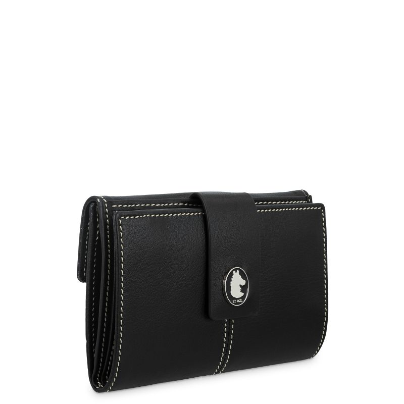 Cartera Piel Vacuno Mujer Negro NEW ORIGEN