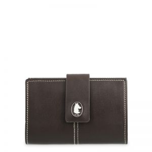 Cartera piel vacuno mujer marrón NEW ORIGEN