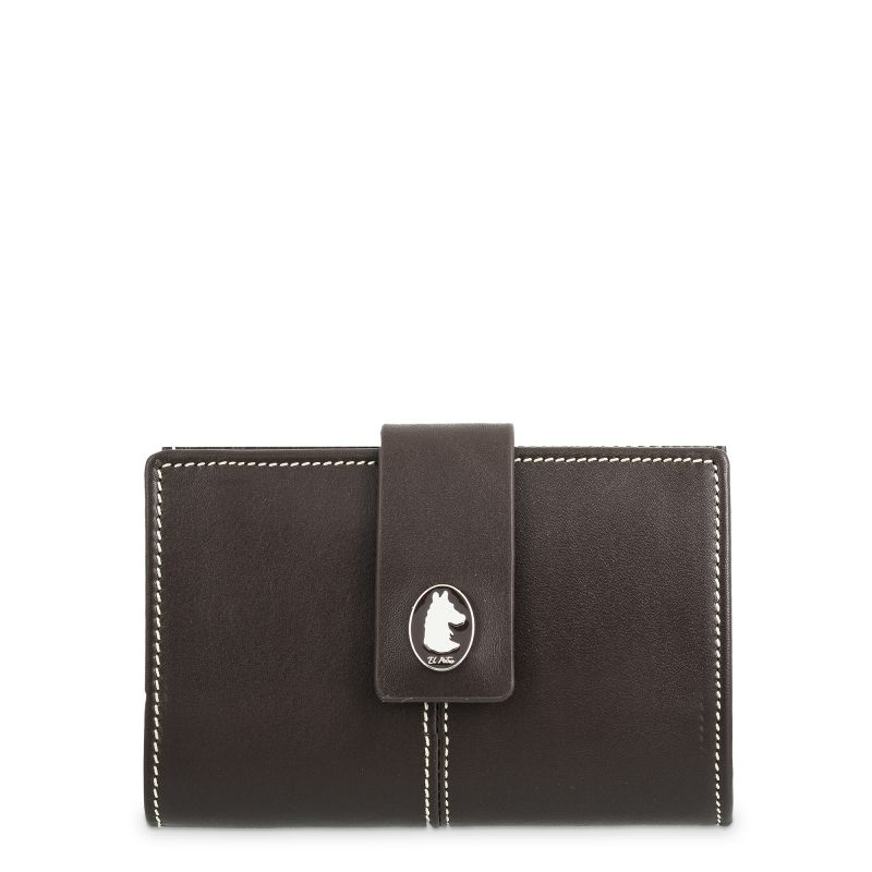 Cartera piel vacuno mujer marrón NEW ORIGEN