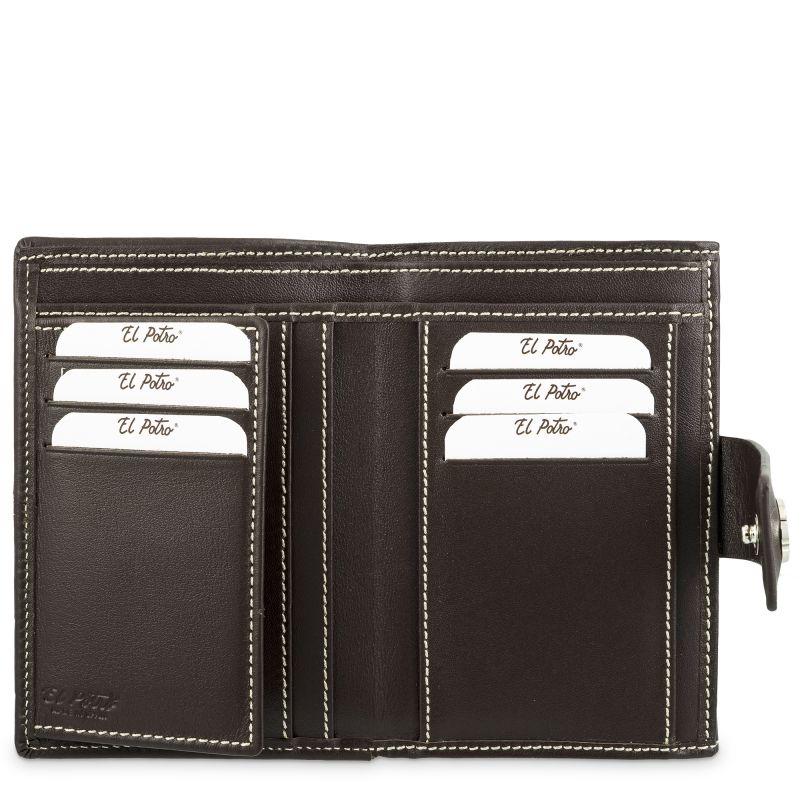 Cartera piel vacuno mujer marrón NEW ORIGEN