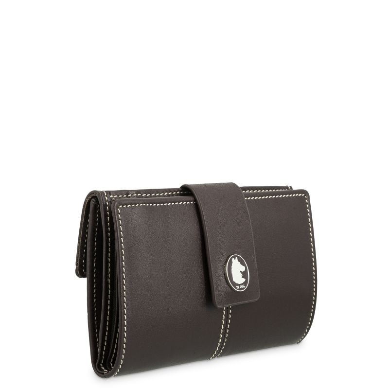 Cartera piel vacuno mujer marrón NEW ORIGEN