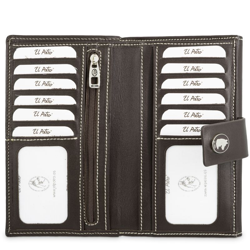 Cartera Piel Vacuno Mujer Marrón NEW ORIGEN