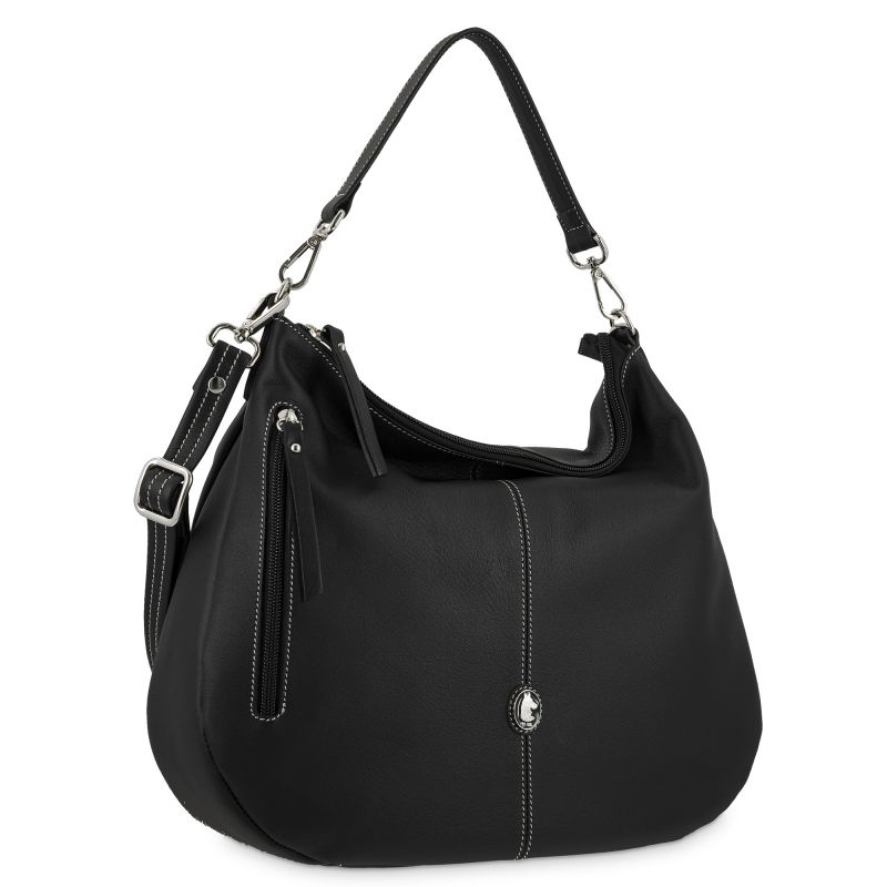 Bolso hobo piel vacuno mujer negro New Origen