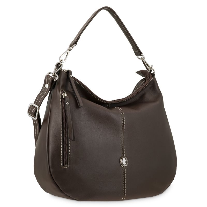 Bolso hobo piel vacuno mujer marrón New Origen