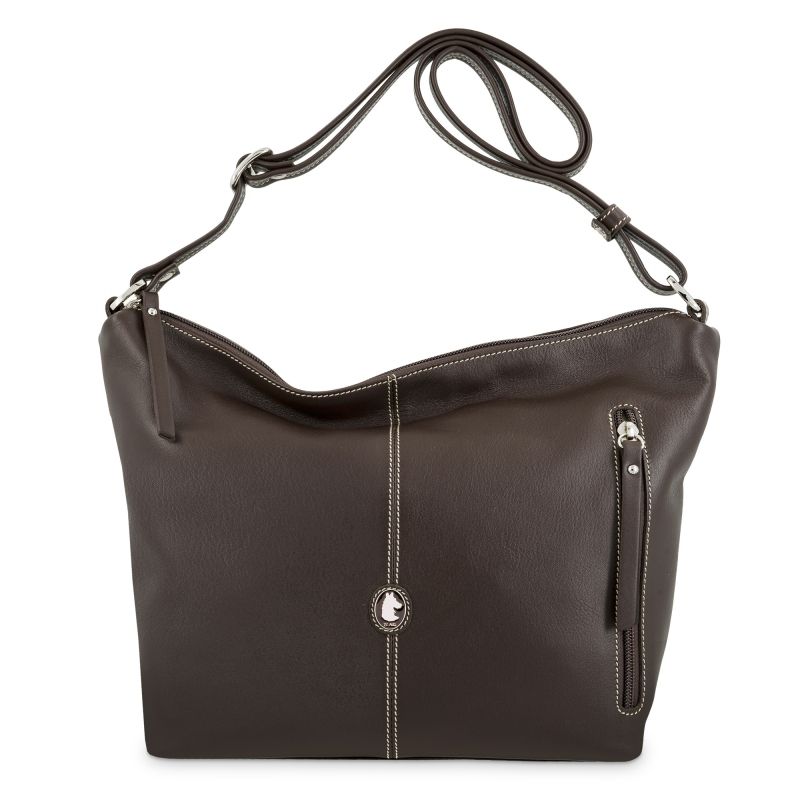 Bolso hobo piel vacuno mujer marrón New Origen
