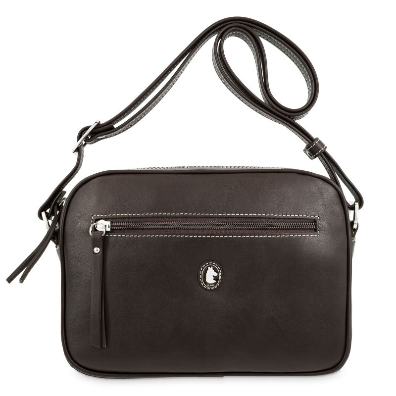 Bolso bandolera piel vacuno mujer marrón New Origen