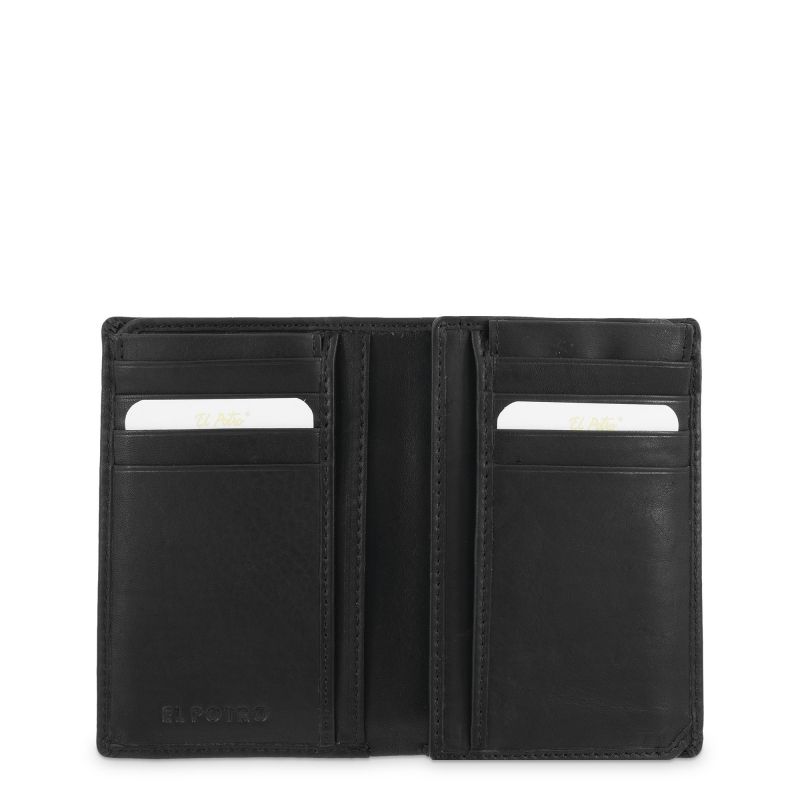 Cartera Piel Vacuno Hombre Negro Durango