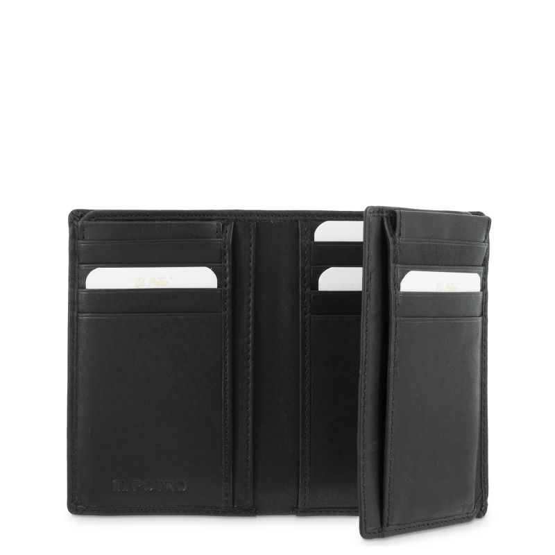 Cartera Piel Vacuno Hombre Negro Durango